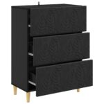 vidaXL Zásuvkový kabinet Čierna 66 x 34,5 x 90 cm Kompozitné drevo – Obrázok 2