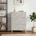 vidaXL Zásuvkový kabinet Betónovo sivá 66 x 34,5 x 90 cm – Obrázok 10