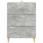 vidaXL Zásuvkový kabinet Betónovo sivá 66 x 34,5 x 90 cm – Obrázok 3