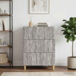 vidaXL Zásuvkový kabinet Sivý Sonoma 66 x 34,5 x 90 cm – Obrázok 10