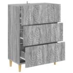 vidaXL Zásuvkový kabinet Sivý Sonoma 66 x 34,5 x 90 cm – Obrázok 2
