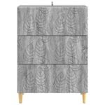 vidaXL Zásuvkový kabinet Sivý Sonoma 66 x 34,5 x 90 cm – Obrázok 3
