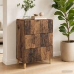 vidaXL Zásuvkový kabinet Staré drevo 66 x 34,5 x 90 cm – Obrázok 11