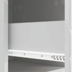 vidaXL Zásuvkový kabinet Biela s vysokým leskom 33 x 34,5 x 90 cm – Obrázok 7
