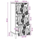 vidaXL Zásuvkový kabinet Sivý Sonoma 33 x 34,5 x 90 cm – Obrázok 8