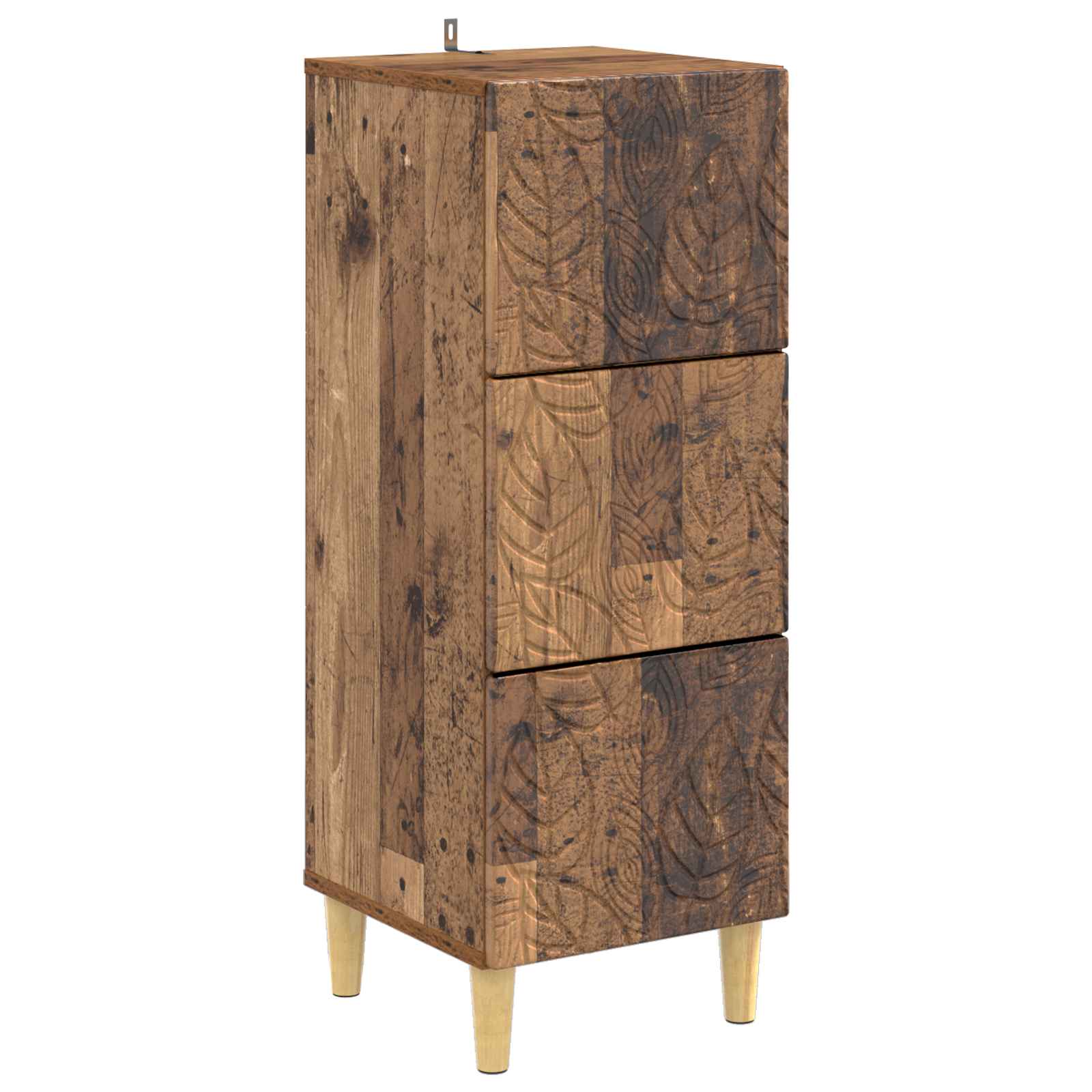 895083_1.jpg vidaXL Zásuvkový kabinet Staré drevo 33 x 34,5 x 90 cm – Obrázok 1
