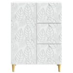 vidaXL Servírovacia skriňa Biela 66 x 34,5 x 90 cm Kompozitné drevo – Obrázok 5