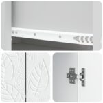 vidaXL Servírovacia skriňa Biela 66 x 34,5 x 90 cm Kompozitné drevo – Obrázok 8