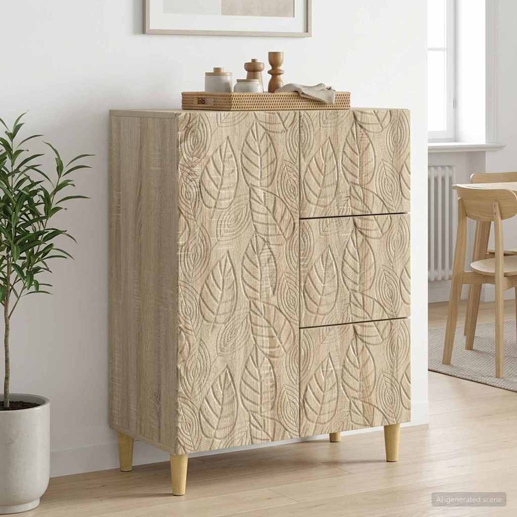 895087_1.jpg vidaXL Servírovacia skriňa Dub sonoma 66 x 34,5 x 90 cm – Obrázok 1