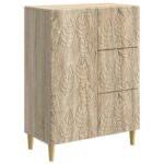 vidaXL Servírovacia skriňa Dub sonoma 66 x 34,5 x 90 cm – Obrázok 2