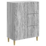 vidaXL Servírovacia skriňa Sivý Sonoma 66 x 34,5 x 90 cm – Obrázok 2