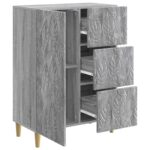 vidaXL Servírovacia skriňa Sivý Sonoma 66 x 34,5 x 90 cm – Obrázok 4