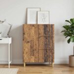vidaXL Servírovacia skriňa Staré drevo 66 x 34,5 x 90 cm – Obrázok 3