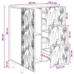 vidaXL Servírovacia skriňa Dub artisan 66 x 34,5 x 90 cm – Obrázok 10