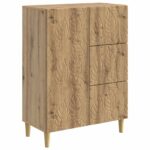 vidaXL Servírovacia skriňa Dub artisan 66 x 34,5 x 90 cm – Obrázok 2