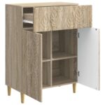 vidaXL Servírovacia skriňa Dub sonoma 66 x 34,5 x 90 cm – Obrázok 4