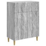 vidaXL Servírovacia skriňa Sivý Sonoma 66 x 34,5 x 90 cm – Obrázok 2