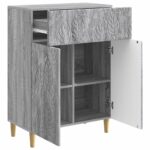vidaXL Servírovacia skriňa Sivý Sonoma 66 x 34,5 x 90 cm – Obrázok 4