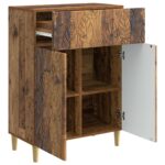 vidaXL Servírovacia skriňa Staré drevo 66 x 34,5 x 90 cm – Obrázok 4