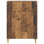 vidaXL Servírovacia skriňa Staré drevo 66 x 34,5 x 90 cm – Obrázok 5