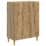 vidaXL Servírovacia skriňa Dub artisan 66 x 34,5 x 90 cm – Obrázok 2