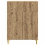 vidaXL Servírovacia skriňa Dub artisan 66 x 34,5 x 90 cm – Obrázok 5