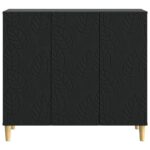 vidaXL Servírovacia skriňa Čierna 89 x 34,5 x 80 cm Kompozitné drevo – Obrázok 5