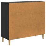 vidaXL Servírovacia skriňa Čierna 89 x 34,5 x 80 cm Kompozitné drevo – Obrázok 7
