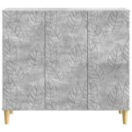 vidaXL Servírovacia skriňa Betónovo sivá 89 x 34,5 x 80 cm – Obrázok 5