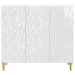 vidaXL Servírovacia skriňa Biela s vysokým leskom 89 x 34,5 x 80 cm – Obrázok 5