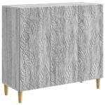 vidaXL Servírovacia skriňa Sivý Sonoma 89 x 34,5 x 80 cm – Obrázok 2
