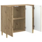 vidaXL Servírovacia skriňa Dub artisan 89 x 34,5 x 80 cm – Obrázok 4