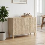 vidaXL Servírovacia skriňa Dub sonoma 89 x 34,5 x 60 cm – Obrázok 3