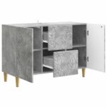 vidaXL Servírovacia skriňa Betónovo sivá 89 x 34,5 x 60 cm – Obrázok 4