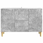 vidaXL Servírovacia skriňa Betónovo sivá 89 x 34,5 x 60 cm – Obrázok 5