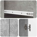 vidaXL Servírovacia skriňa Betónovo sivá 89 x 34,5 x 60 cm – Obrázok 8