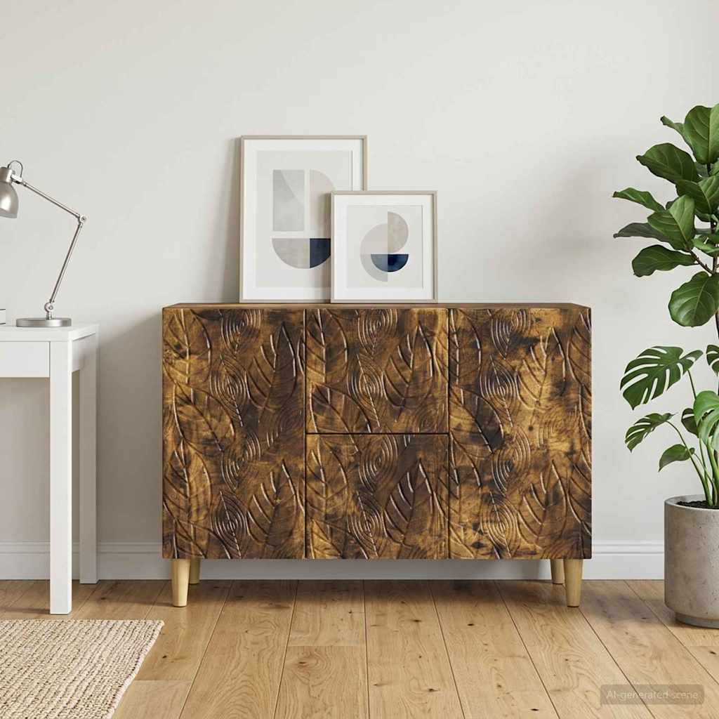 895120_1.jpg vidaXL Servírovacia skriňa Dymový dub 89 x 34,5 x 60 cm – Obrázok 1