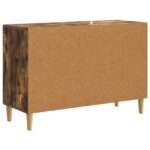 vidaXL Servírovacia skriňa Dymový dub 89 x 34,5 x 60 cm – Obrázok 7