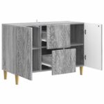 vidaXL Servírovacia skriňa Sivý Sonoma 89 x 34,5 x 60 cm – Obrázok 4