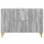 vidaXL Servírovacia skriňa Sivý Sonoma 89 x 34,5 x 60 cm – Obrázok 5