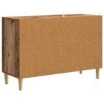 vidaXL Servírovacia skriňa Staré drevo 89 x 34,5 x 60 cm – Obrázok 7
