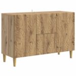 vidaXL Servírovacia skriňa Dub artisan 89 x 34,5 x 60 cm – Obrázok 2