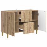 vidaXL Servírovacia skriňa Dub artisan 89 x 34,5 x 60 cm – Obrázok 4