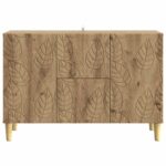vidaXL Servírovacia skriňa Dub artisan 89 x 34,5 x 60 cm – Obrázok 5