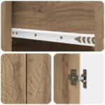 vidaXL Servírovacia skriňa Dub artisan 89 x 34,5 x 60 cm – Obrázok 8