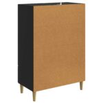 vidaXL Servírovacia skriňa Čierna 66 x 34,5 x 95 cm Kompozitné drevo – Obrázok 7