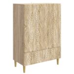 vidaXL Servírovacia skriňa Dub sonoma 66 x 34,5 x 95 cm – Obrázok 2