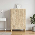 vidaXL Servírovacia skriňa Dub sonoma 66 x 34,5 x 95 cm – Obrázok 3