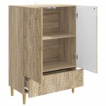 vidaXL Servírovacia skriňa Dub sonoma 66 x 34,5 x 95 cm – Obrázok 4