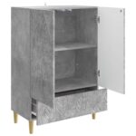 vidaXL Servírovacia skriňa Betónovo sivá 66 x 34,5 x 95 cm – Obrázok 4